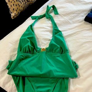 Tory Burch Green One Piece Swimsuit